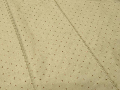 平和屋着物■上質な紬　十字絣文様　正絹　逸品　CABL3884ev