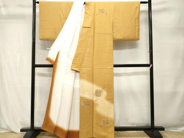 平和屋着物■中国三大刺繍　スワトウ刺繍　総刺繍　文箱貝桶花文　暈し染め　訪問着　正絹　逸品　CABL3885ev