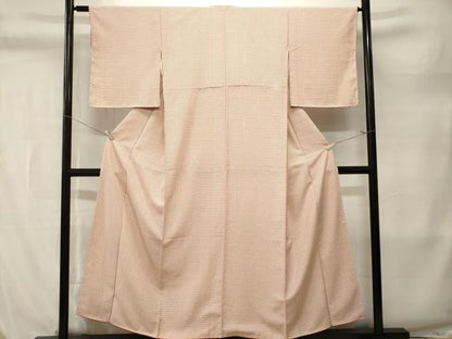 平和屋着物■上質な小紋　亀甲繋ぎ　正絹　逸品　CABL3892ev
