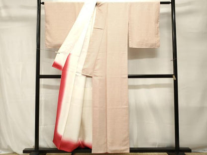 平和屋着物■上質な小紋　亀甲繋ぎ　正絹　逸品　CABL3892ev