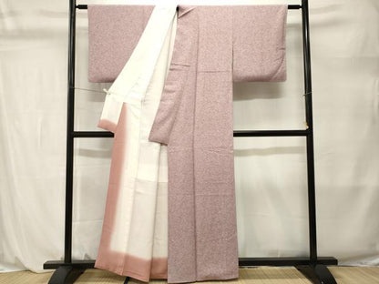 平和屋着物■上質な小紋　流水草花文　正絹　逸品　CABL3894ev