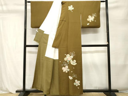 平和屋着物■訪問着　作家物　舞花文　金彩　正絹　逸品　CABL3895ev