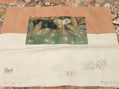 平和屋着物■上質な小紋　絞り　風雅美人　吉祥草花文　金彩　反端付き　正絹　逸品　CABL3897ev
