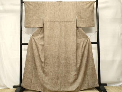 平和屋着物■上質な小紋　斜線文　正絹　逸品　CABL3900ev