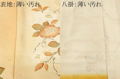 平和屋着物■上質な小紋　枝花文　暈し染め　正絹　逸品　CABL3901ev