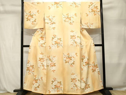 平和屋着物■上質な小紋　枝花文　暈し染め　正絹　逸品　CABL3901ev