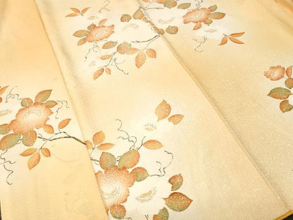 平和屋着物■上質な小紋　枝花文　暈し染め　正絹　逸品　CABL3901ev