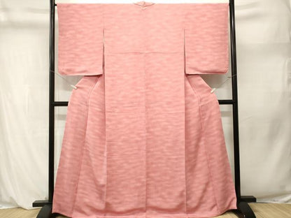 平和屋着物■上質な小紋　作家物　霞文　暈し染め　鬼しぼ縮緬　正絹　逸品　CABL3908ev
