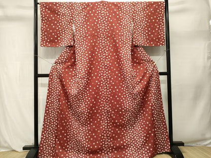 平和屋着物■小紋　舞桜文　洗える着物　CABL3915ev