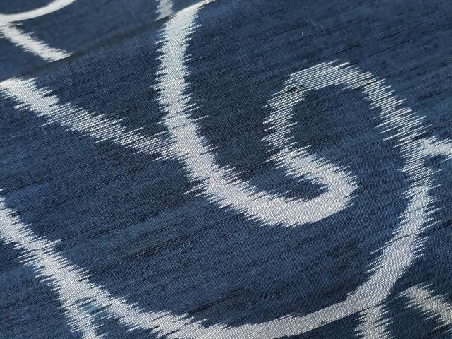平和屋着物■上質な紬　抽象文様　正絹　逸品　CABL3916ev