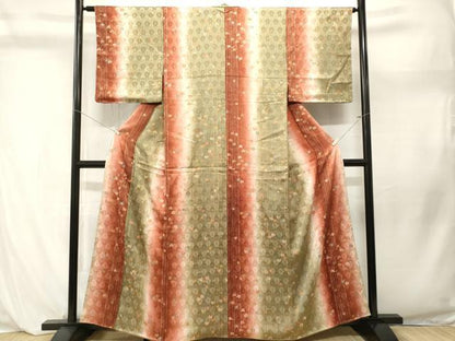 平和屋着物■上質な小紋　舞花間道　暈し染め　金彩　正絹　逸品　CABL3918ev