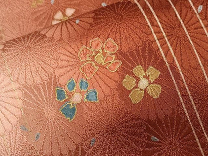 平和屋着物■上質な小紋　舞花間道　暈し染め　金彩　正絹　逸品　CABL3918ev