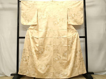 平和屋着物■小紋　流水草花文　洗える着物　CABL3922ev