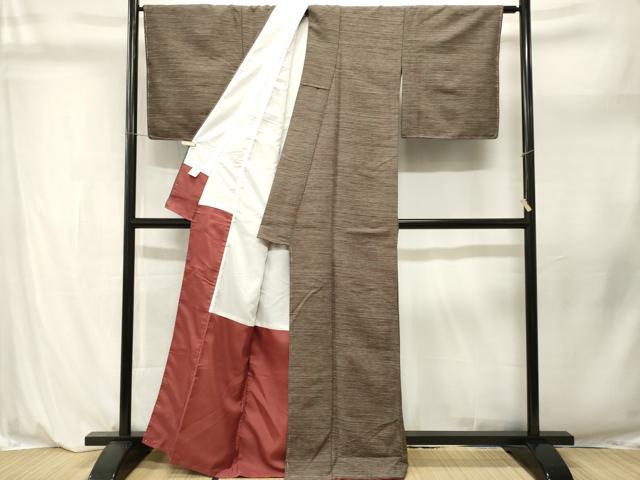 平和屋着物■小紋　格子柄　洗える着物　CABL3924ev