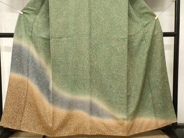 平和屋着物■訪問着　大小霰　暈し染め　金彩　正絹　逸品　CABL3926ev