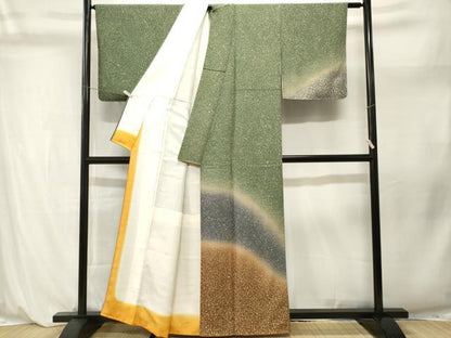 平和屋着物■訪問着　大小霰　暈し染め　金彩　正絹　逸品　CABL3926ev