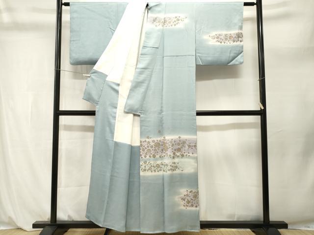 平和屋着物■訪問着　更紗花唐草文　暈し染め　金彩　正絹　逸品　CABL3930ev
