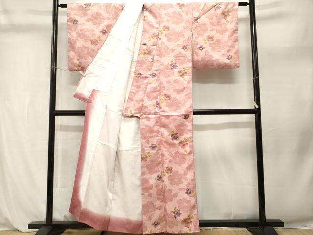 平和屋着物■小紋　舞花文　洗える着物　CABL3931ev