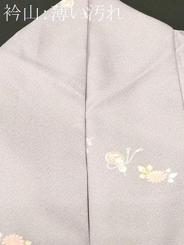 平和屋着物■小紋　瓢箪草花文　洗える着物　CABL3934ev