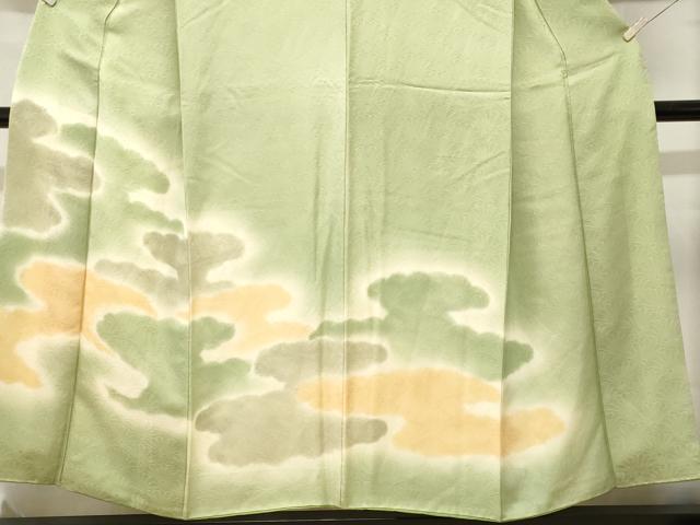 平和屋着物■訪問着　霞菊文　エ霞文　暈し染め　正絹　逸品　CABL3937ev