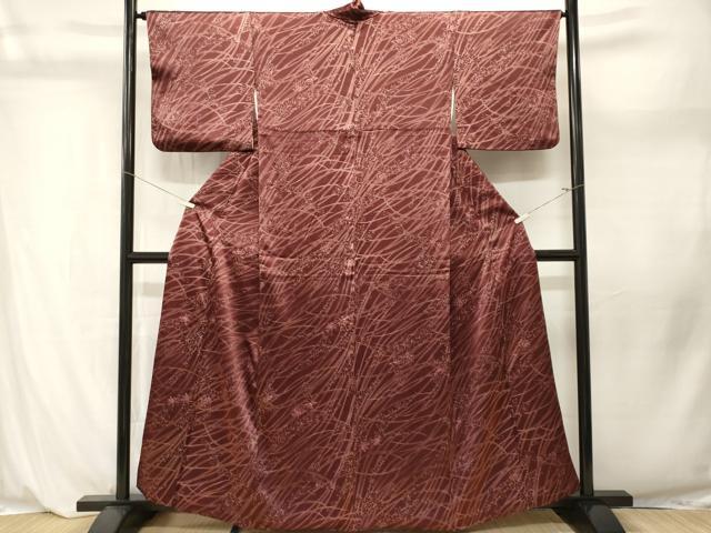 平和屋着物■上質な小紋　絞り　草花文　正絹　逸品　CABL3940ev