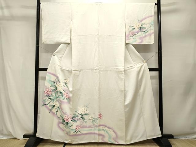 平和屋着物■訪問着　枝花文　暈し染め　正絹　逸品　CABL3949ev