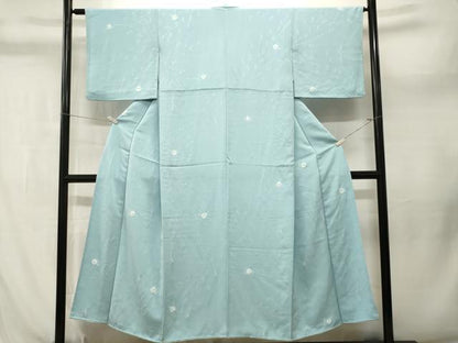 平和屋着物■上質な小紋　枝花文　正絹　逸品　CABL3951ev