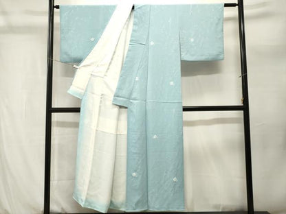 平和屋着物■上質な小紋　枝花文　正絹　逸品　CABL3951ev