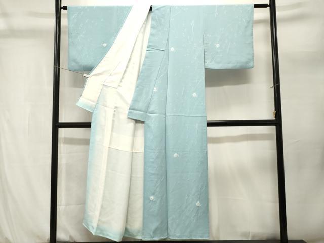 平和屋着物■上質な小紋　枝花文　正絹　逸品　CABL3951ev