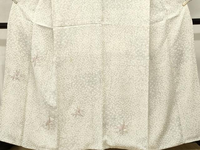 平和屋着物■訪問着　総刺繍　駒刺繍　花尽し文　笹文　正絹　逸品　CABL3953ev