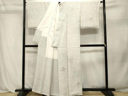 平和屋着物■訪問着　総刺繍　駒刺繍　花尽し文　笹文　正絹　逸品　CABL3953ev