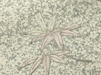 平和屋着物■訪問着　総刺繍　駒刺繍　花尽し文　笹文　正絹　逸品　CABL3953ev