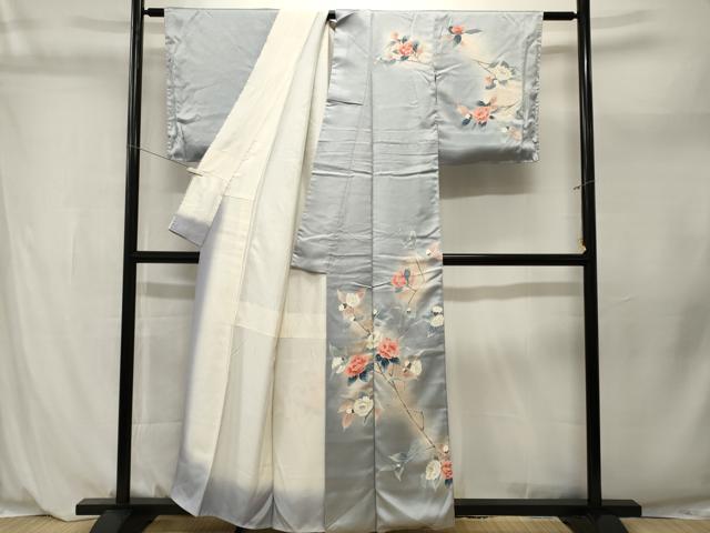 平和屋着物■訪問着　枝花文　暈し染め　正絹　逸品　CABL3955ev