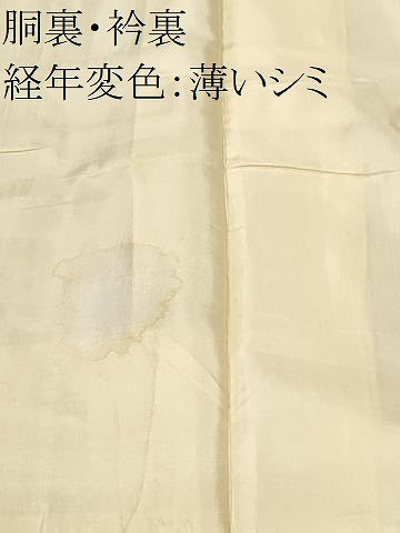 平和屋着物■訪問着　枝梅文　暈し染め　金彩　正絹　逸品　CABL3956ev