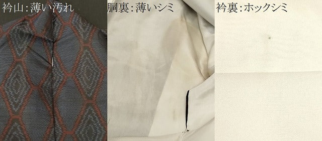 平和屋着物■本場大島紬　亀甲文　正絹　逸品　CABL3959ev