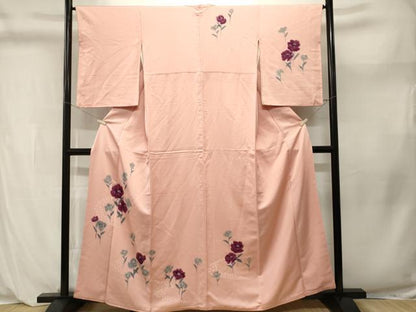 平和屋着物■訪問着　草花文　暈し染め　正絹　逸品　CABL3960ev
