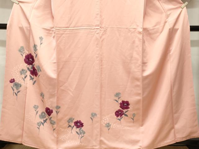 平和屋着物■訪問着　草花文　暈し染め　正絹　逸品　CABL3960ev