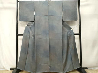 平和屋着物■染色作家　斉藤三才　小紋　霞文　正絹　逸品　CABL3963ev