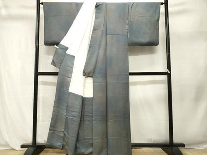 平和屋着物■染色作家　斉藤三才　小紋　霞文　正絹　逸品　CABL3963ev