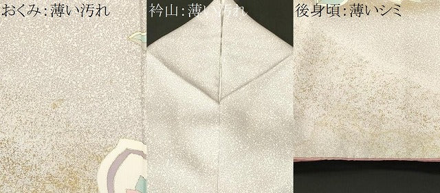 平和屋着物■訪問着　舞花文　金彩　正絹　逸品　CABL3984ev