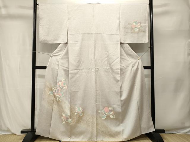 平和屋着物■訪問着　舞花文　金彩　正絹　逸品　CABL3984ev