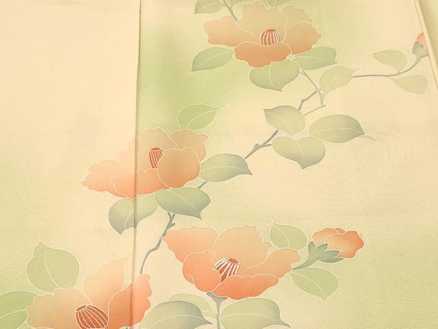 平和屋着物■訪問着　刺繍　枝椿　暈し染め　正絹　逸品　CABL3987ev
