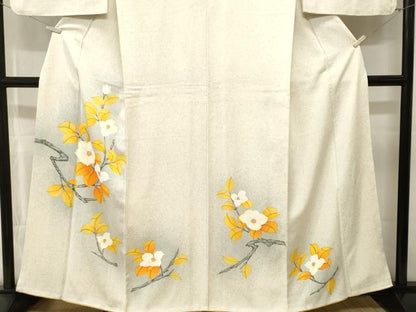 平和屋着物■訪問着　枝花文　暈し染め　正絹　逸品　CABL3988ev