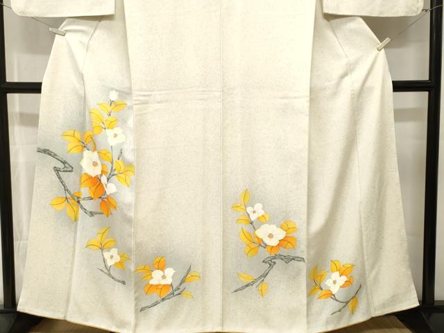 平和屋着物■訪問着　枝花文　暈し染め　正絹　逸品　CABL3988ev