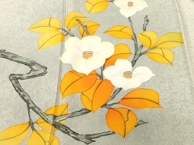 平和屋着物■訪問着　枝花文　暈し染め　正絹　逸品　CABL3988ev