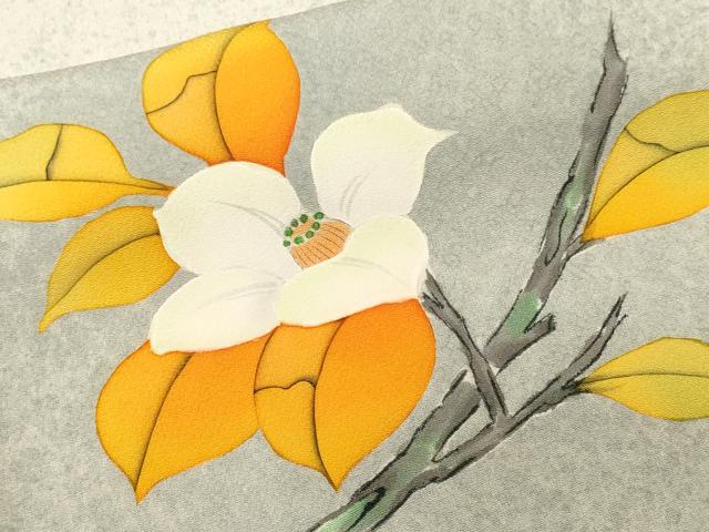 平和屋着物■訪問着　枝花文　暈し染め　正絹　逸品　CABL3988ev