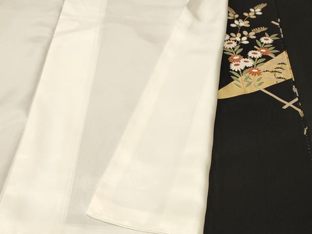 平和屋着物■豪華黒留袖　駒刺繍　几帳破れ色紙草花文　金彩　正絹　逸品　CABL3998ev