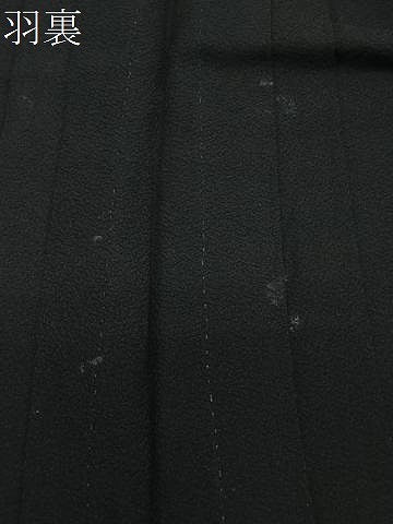 平和屋着物＃黒羽織　単衣　正絹　逸品　未使用　CABL4010ua