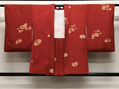 平和屋着物＃羽織　地紋起こし　万寿菊　暈し染め　正絹　逸品　CABL4028ua