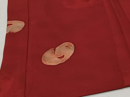 平和屋着物＃羽織　地紋起こし　万寿菊　暈し染め　正絹　逸品　CABL4028ua